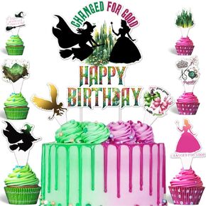 25pcs witch cake topper witch cupcake toppers ، witch cake decorations witch birthday party decorations ، movie birth