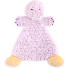 DEMDACO Gilda Goat Soft Brown 13 x 11 Plush Polyester Rattle Animal Blankie Toy