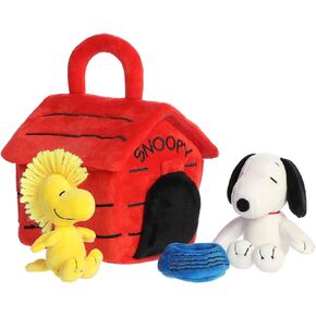 Aurora® Timeless Peanuts® Snoopy's Dog House Playset محشو - الشخصيات الكلاسيكية - ذكريات دائمة - متعدد الألوان 8 بوصات