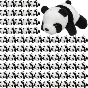 SOTIFF 80 PANDA PANDA محشو بالحيوان PANDA PLUSH TOY 4 بوصة MINI الحيوانات المحشوة الهدايا الصغيرة الناعمة ، وفضل حفلات سفاري الغابة ، وجوائز الفصول الدراسية ، وتخزين الحشوات للفتيات الفتيات