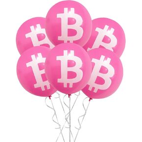 25 Bitcoin Party Balloon Party Decor for Surprise Birthday Party 10 Inch Latex White and Orange Balloons BTC Crypto Unique Balloons For Parties in Kuwait