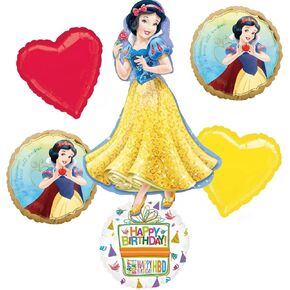 Snow White Birthday Party Supplies 6pc Palloon Bouquet Decorations