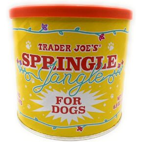 Springle Jangle Dog Treats ، مزيج من نكهات الشوفان واللبن وزبدة الفول السوداني بواسطة Trader Joes 6.8oz/192g - حزمة 1