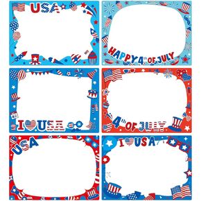 210 PCS 4th of July اسم العلامات الملصقات الولايات المتحدة الأمريكية ملصقات الأسماء الوطنية ملصقات هدايا الوطنية لعلامات البطاقة الالتفاف في الرابع من يوليو استقلال يوم النصب التذكاري يوم الفصول الدراسية
