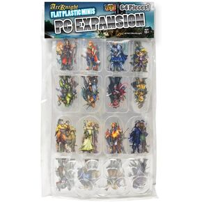 Arcknight Flat Plastic Miniatures: PC Expansion; 64 Unique Player character - Themed Minis for DND 5e and Pathfinder; Affordable, Skinny Figurines for Dungeons and Dragons and Other Tabletop RPG Games