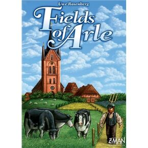 لعبة Fields of Arle Board - لعبة استراتيجية لاعبين لاعبين ، لعبة عائلية للأطفال والكبار ، الذين تتراوح أعمارهم بين 14+. 1-2 لاعب ، 120 دقيقة من اللعب ، صنعته Feuerland