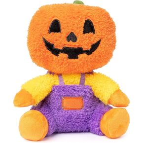 Fuzzyard Jack-O Pumpkin Head Plush Halloween Dog Dog لجميع السلالات ذات الحجم (صغير ، Jack-O Chan)