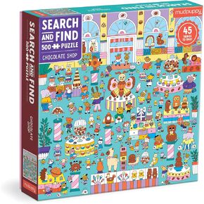 Mudpuppy Chocolate Shop 500 Piece Search and Find Family Puzzle
