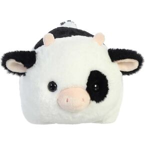 AURORA® رائعتين Spudsters ™ TUTIE COW محشو بالحيوان - الحضن المريح - الصحابة المرحة - أبيض 10 بوصات