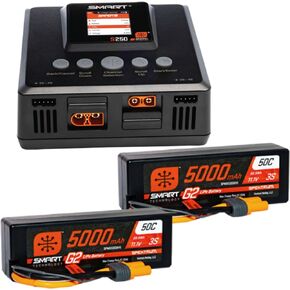 Spektrum Smart Smart PowerStage 6S Bundle: (2) G2 5000MAH 3S Lipo IC5 & S250 Charger ، SPMXPSS600