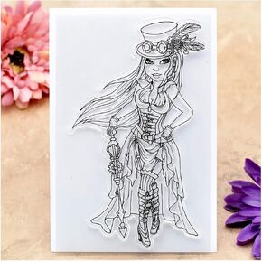 KWELLAM LADY GIRL CLEAR STAMPS لتصنيع البطاقات وتزيين DIY SCRABKING 21032929