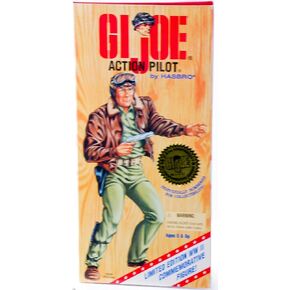 12 "GI Joe Action Pilot Action Figure WWII الخمسين الذكرى السنوية ، الإصدار التذكاري المرقم (Hasbro 1995)