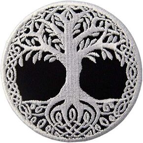 yggdrasil شجرة الحياة التصحيح - تصحيح نورس المطرز - الحديد التطريز على/خياطة على التزيين للحقيبة ، سترة ، حقيبة ظهر ، حقيبة اليوغا ...