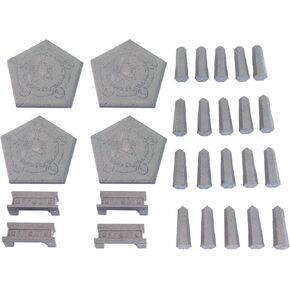 Summoners Altars Kit - Mini Dungeon Castle Cavern DND Terrain for Tabletop RPGs ، Dungeons & Dragons ، Pathfinder ، War Gaming ، وأكثر من ذلك! - بواسطة DCD (28pcs ، 1.4sfft ، 4areas)