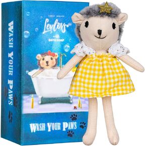 LEVLOVS Hedgehog in a bar soap Box Toy Baby Registry Animal Doll (Hedgehog)