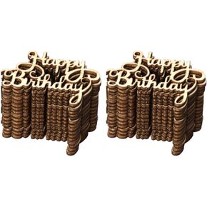 AmoSfun 30pcs عيد ميلاد سعيد قواطع الخشب الخشب المصغرة علامات الخشب الخشبية الخشبية شرائح الخشب الخشبية زخارف خشبية غير مكتملة لزخارف حفلة عيد الميلاد