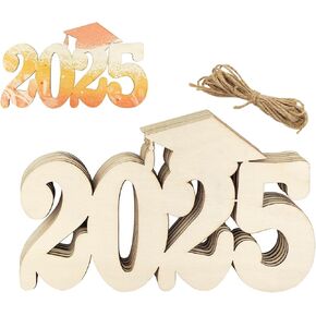 6 PCS Class of 2025 Wood Signs Graduation Party Decorations 2025 Wooden Sign تهانينا