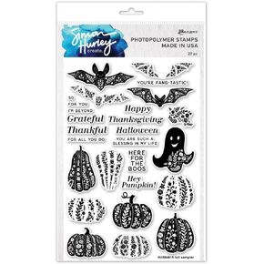 Simon Hurley create. Clear Stamps 6"X9"-Fall Sampler