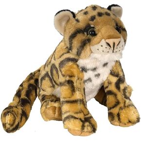 Wild Republic Clouged Leopard Plush ، حيوان محشو ، لعبة أفخم ، هدايا للأطفال ، Cuddlekins 12 بوصة