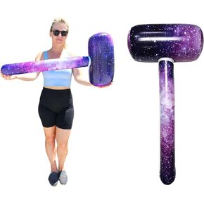 Galaxy Print Mallet (32 Inch) (2 Pack) Vinyl Inflatable Hammer for Pools and Beach Parties Science Themed (2 Pack) in Kuwait