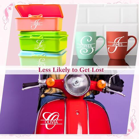 10 أوراق شخصية 14 20 24 أوقية ملصقات UV Monogram الكأس تلفيات ملصقات رسائل فينيل اسم شارات MOUGROGRACT شارات مقاومة للماء لأجهزة الكمبيوتر المحمولة Tumblers (أبيض) in Saudi Arabia