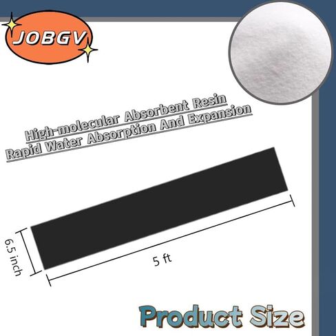 Water Barrier 5 ft x 6.5 inch Water Activated Flood Barriers, Sandless Sandbag for Flooding Reusable Water Absorber Water Absorbing Snake for Absorbent Prevention for Garage and Basement (3 Pack) in Kuwait