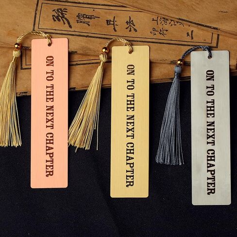 Bookmark for Women Men Book Lover Metal Engraved Our Story is My Favorite Bookmark for Woman Gifts for Reader Book Mark (Gold Our Story is My Favorite) in Kuwait