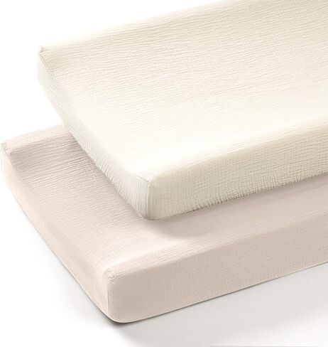 Termichy Muslin Changing Pad Covers: Baby Diaper Changing Table Covers - Changing Pad sheets for Boys Girls in Kuwait