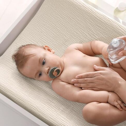 Termichy Muslin Changing Pad Covers: Baby Diaper Changing Table Covers - Changing Pad sheets for Boys Girls in Kuwait