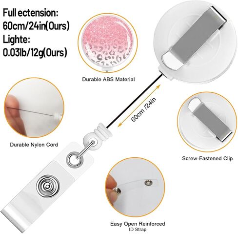 بكرات شارة قابلة للسحب ، حاملي شارة الهوية قابلة للسحب ، حامل بطاقة هوية شارة قابلة للسحب للمعلم ، الطالب ، عامل المكتب (Purple Dog Paw) in Kuwait