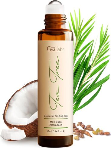 Gya Labs Peppermint Essential Oil Roll-On (0.34 fl oz) - Sweet, Minty Scent in Saudi Arabia