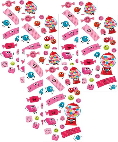 Playhouse Ice Cream Pops Strawberry Scented Scratch & Sniff Sticker Sheets - 1 Pack in Kuwait