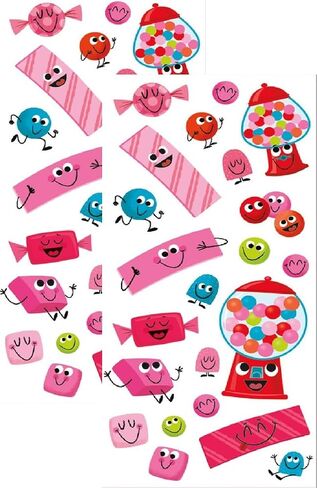 Playhouse Ice Cream Pops Strawberry Scented Scratch & Sniff Sticker Sheets - 1 Pack in Kuwait