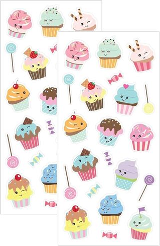 Playhouse Ice Cream Pops Strawberry Scented Scratch & Sniff Sticker Sheets - 1 Pack in Kuwait