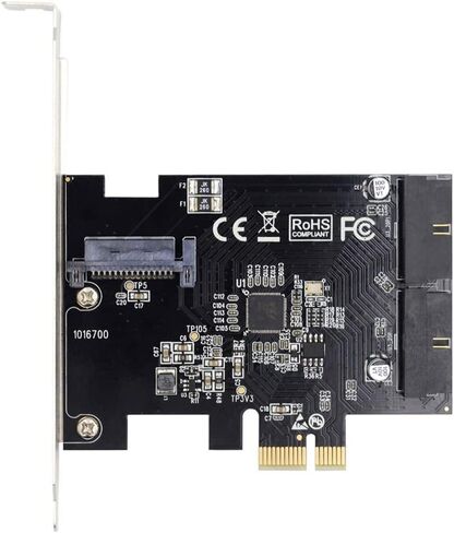 مقبس اللوحة الأمامية xiwai 5Gbps Type-E USB 3.1 ومحول USB 2.0 إلى PCI-E 1X Express Card VL805 للوحة الأم in Saudi Arabia