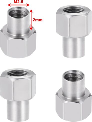 M2.5 * 5mm Long Wheel Nuts 4Pcs for TRX4M Defender Bronco K10 High Trail F150 1/18 RC Crawler Upgrade Parts in Saudi Arabia