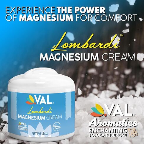 VAL Magnesium Pain Relief Cream - Whole Body Formula, 4oz - Organic Shea Butter in Saudi Arabia