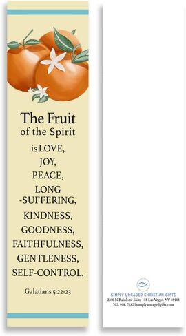 Bible Verse Galatians 5:22-23 Christian Bookmarks, Christian Bookmark, Page Marker Divider, Christian Gifts for All Occasions (Pack of 12) in Saudi Arabia
