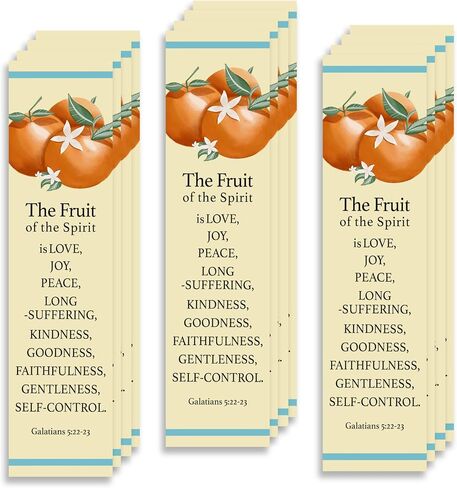 Bible Verse Galatians 5:22-23 Christian Bookmarks, Christian Bookmark, Page Marker Divider, Christian Gifts for All Occasions (Pack of 12) in Saudi Arabia
