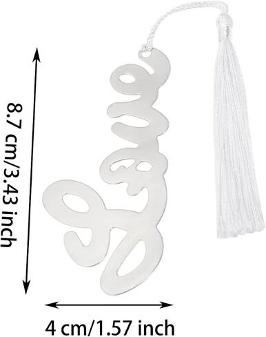 Musical Bookmarks Penta Angel 10Pcs Metal Music Note Page Marker with Silk Tassels for Christmas Wedding Party Favor Gift Office Book Lovers (Snowflake, 10) in Saudi Arabia