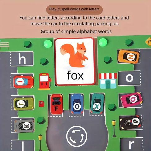 Magnetic Alphabet Maze With Strong Magnetic Pen Montessori Toys,Montessori Alphabet Parking Maze Sensory Toys for ages 2-4,Magnetic Letter Board Busy Board for 1 year old Preschool Learning Activities in Saudi Arabia