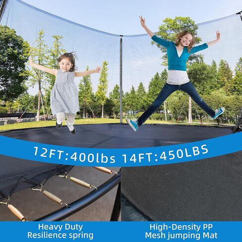 Trampoline 12FT 14FT Trampoline Enclosure Net Outdoor Jump Trampoline for Kids and Adults Round Trampoline ASTM Approved in Saudi Arabia