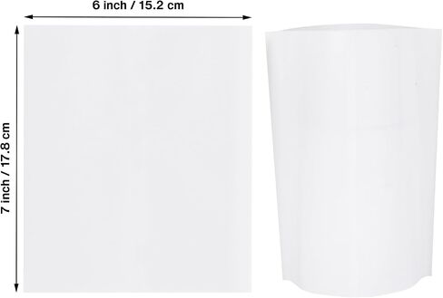 6 x 7 Inch White Sublimation Shrink Wrap Sleeve for 12 OZ Sublimation Wine Tumbler and Other Sublimation Blanks, Heat Transfer Shrink Wrap Sleeve for Print by Oven, 50 Pcs Shrink Wrap Film in Saudi Arabia