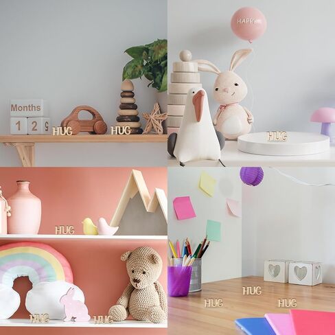 العناق الخشبي 200pcs حقيبة عناق لإعطاء جرة DIY من العناق Mini مضحكة غير مكتملة رسائل عناق الخشب القليل من هدية ليال in Kuwait