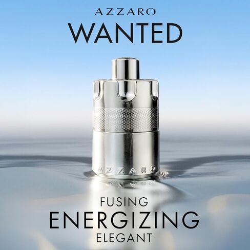 Azzaro Wanted Eau de Parfum - كولونيا رجالي منشطة ومكثفة - عطر خشبي وعطري وحار - روائح منعشة من توت العرعر والمريمية ونجيل الهند - ملابس تدوم طويلاً - عطور فاخرة للرجال in Kuwait