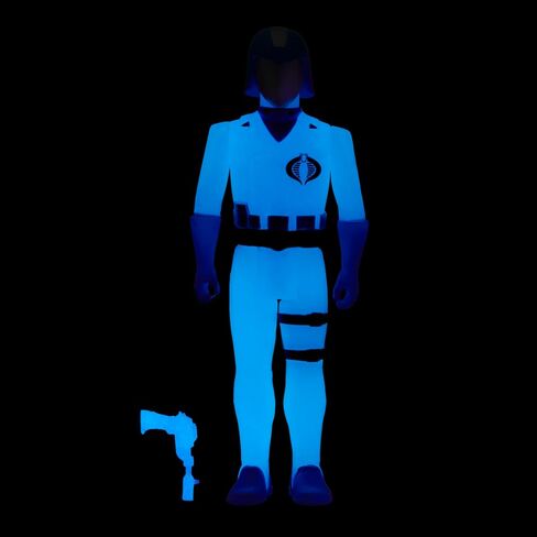 Super7 G.I. Joe Cobra Commander (Glow Patrol) - 3.75" G.I. Joe Action Figure with Accessory Classic Cartoon Collectibles and Retro Toys in Saudi Arabia