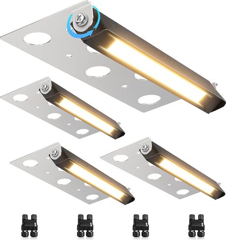 SUNVIE 7 بوصة الاحتفاظ أضواء الجدار 5W LED الإضاءة Hardscape 12V-24V أضواء الخطوة الجهد المنخفض 3000K الأبيض الدافئ للماء إضاءة المناظر الطبيعية في الهواء الطلق لجدران الفناء الدرج، 12 حزمة مع موصلات in Kuwait