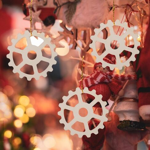Lurrose Wooden Wheels for Crafts: 10pcs Wooden Shapes - Wood Cut Outs for Crafting - Steampunk Gears - Unfinished Wood Cutouts in Saudi Arabia