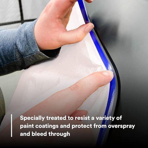 3M White Masking Paper 06537, Heat Resistant, Flexible, Lint Free, 6 in x 750 ft in Saudi Arabia