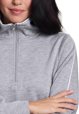 RBX 1/4 Zip Scuba Sweatshirt for Women, Relaxed Lightweight Mock Neck Quarter Zip Pullover in Kuwait